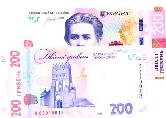 Банкноти 200 гривень отримають гасло "Слава Україні! Героям Слава!"