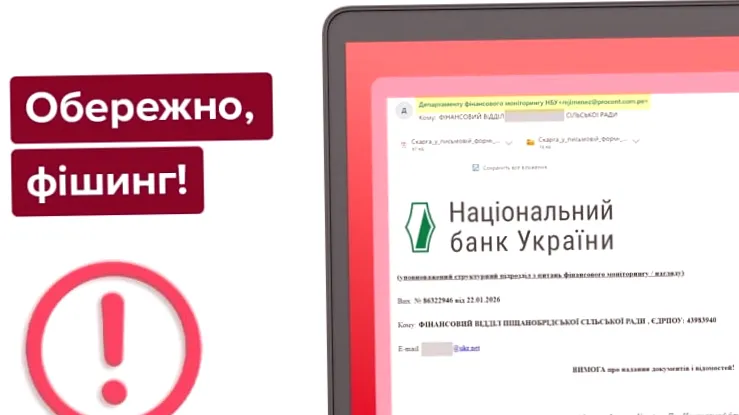 НБУ попереджає про небезпеку: шахраї відправляють віруси в листах від банку
