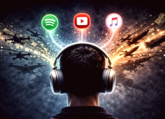 Доходи Росії від українських слухачів: музика, стрімінг та військові податки