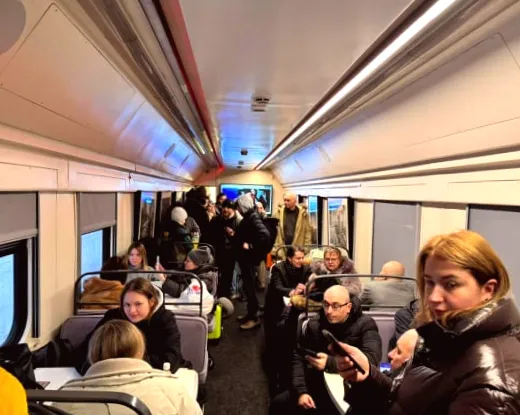 Укрзалізниця відкрила пункт контролю на кордоні з Польщею в Холмі.